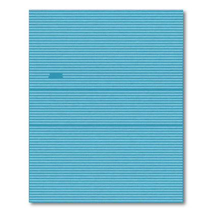 Aqua Blue Horizontal Stripe Rug