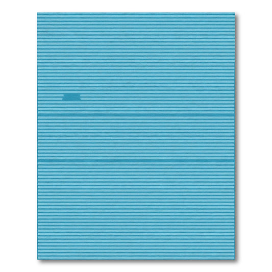 Aqua Blue Horizontal Stripe Rug