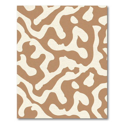Earthy Swirl Abstract Organic Rug
