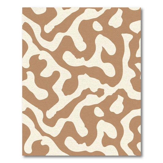 Earthy Swirl Abstract Organic Rug