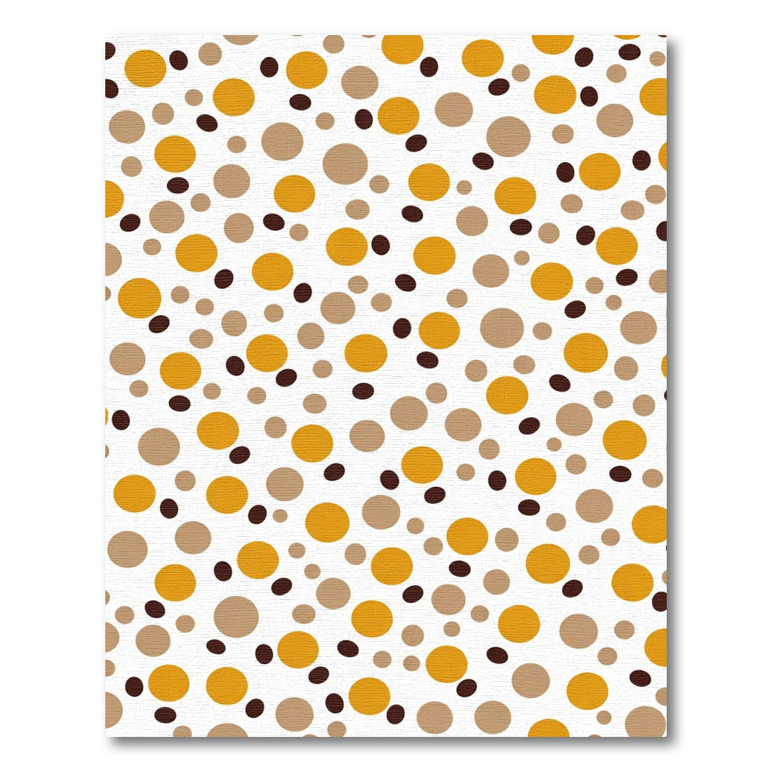 Golden Yellow Polka Dot Mix Rug