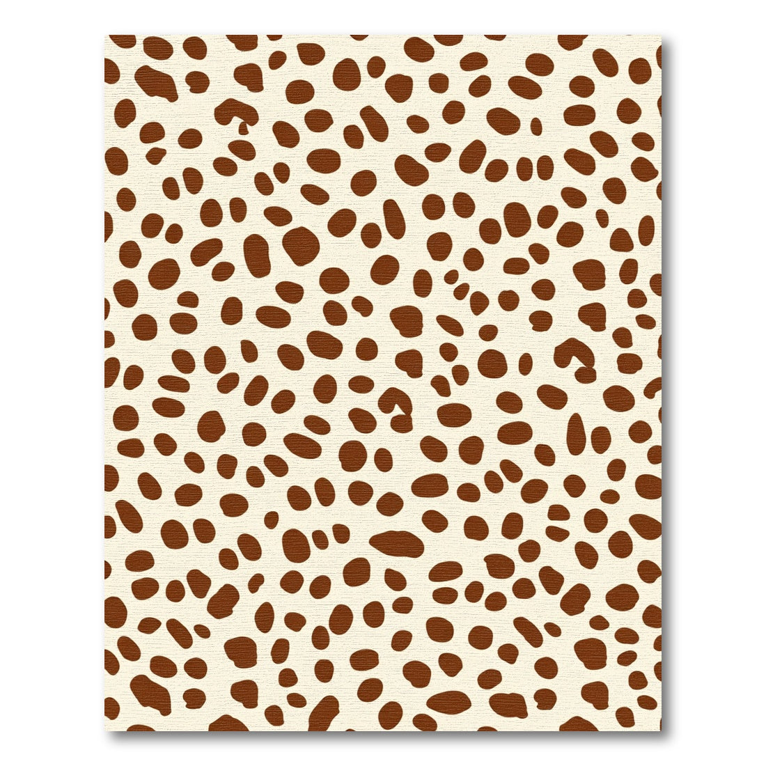 Cream and Brown Polka Dot Spot Rug