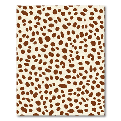 Cream and Brown Polka Dot Spot Rug