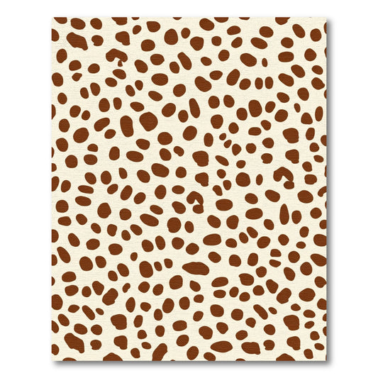 Cream and Brown Polka Dot Spot Rug