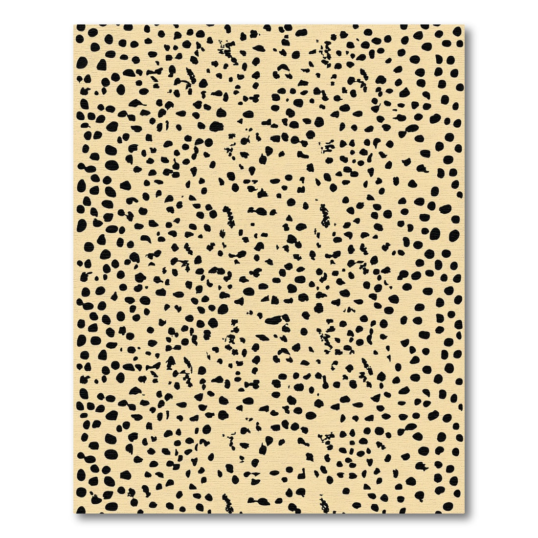 Beige Black Organic Spot Rug