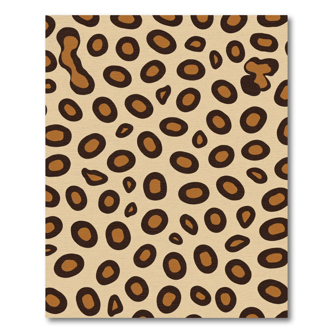 Classic Tan Leopard Spots Rug