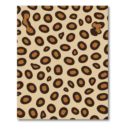 Classic Tan Leopard Spots Rug