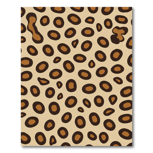Classic Tan Leopard Spots Rug