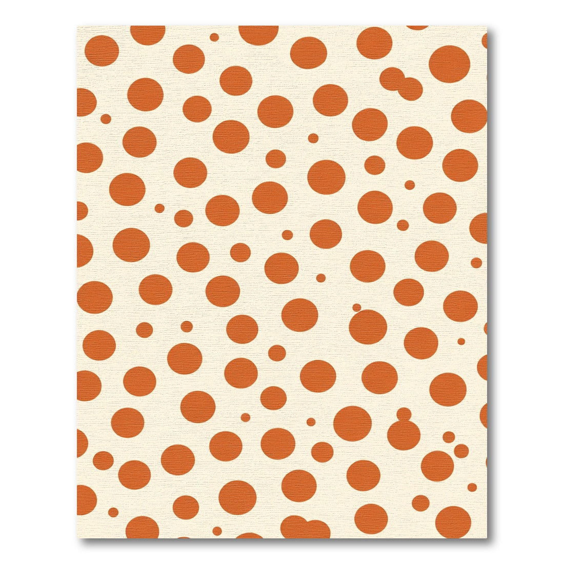 Orange Polka Dot Scatter Rug