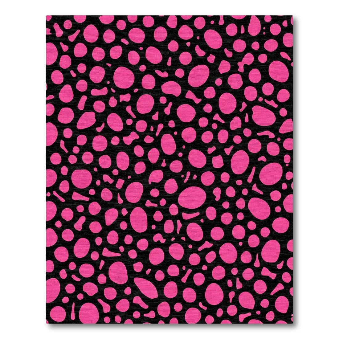 Hot Pink Irregular Dot Spread Rug