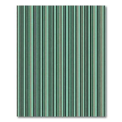 Modern Mint Green Striped Harmony Rug