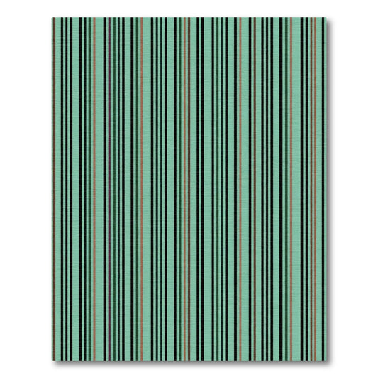 Modern Mint Green Striped Harmony Rug