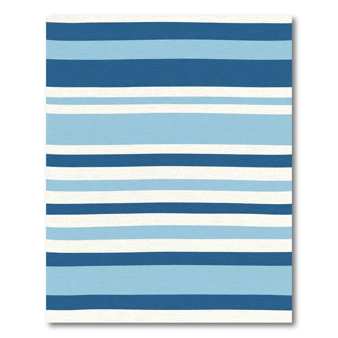Coastal Blue Stripe Rug