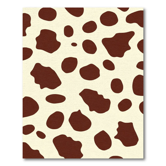 Brown Cream Dalmatian Spots Rug