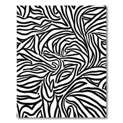 Bold Black And White Zebra Stripes Rug