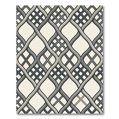 Neutral Interlocking Banded Lattice Rug