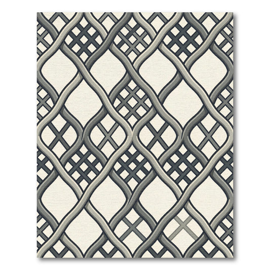 Neutral Interlocking Banded Lattice Rug