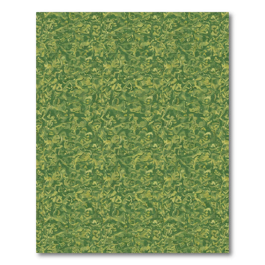 Verdant Abstract Swirls Garden Rug