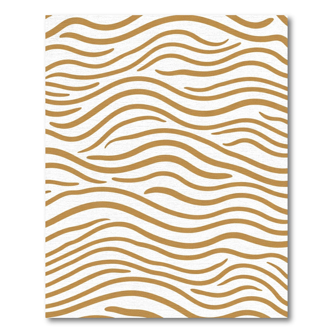 Golden Wavy Stripes Rug