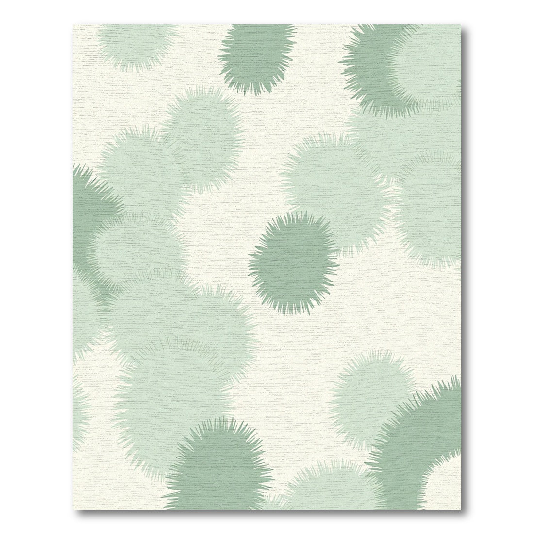 Soft Sage Pom Pom Cluster Rug