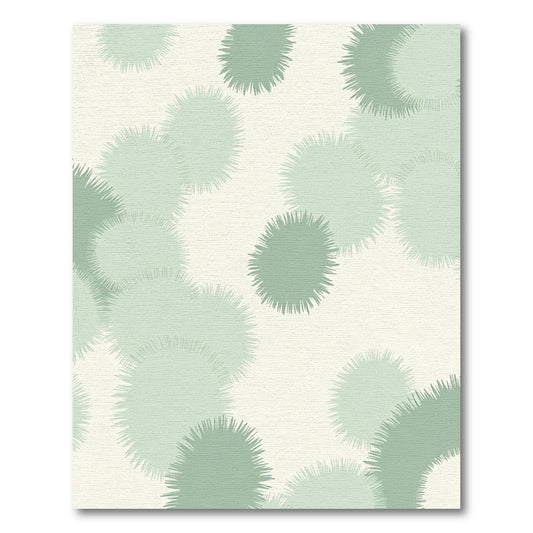Soft Sage Pom Pom Cluster Rug