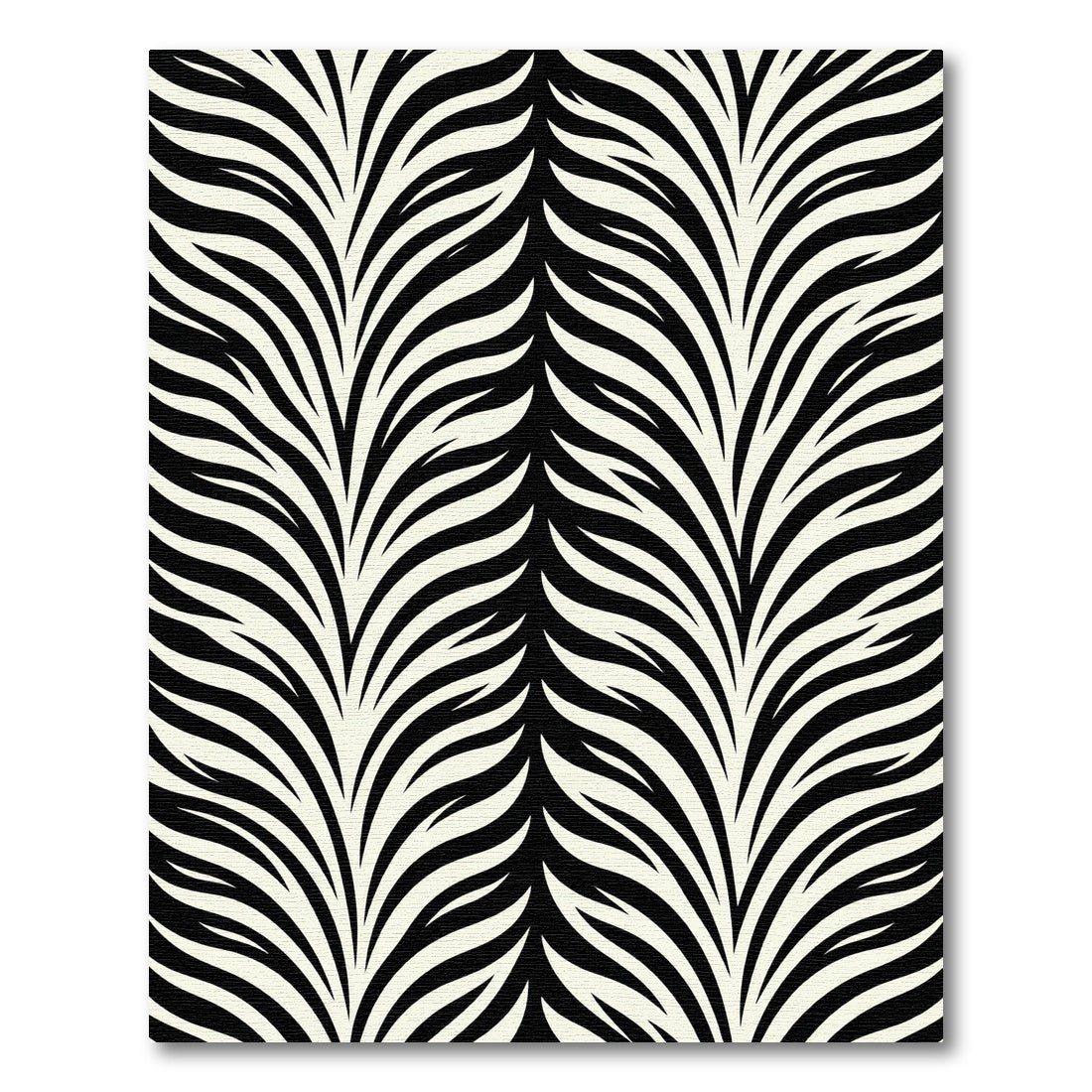 Black And White Zebra Stripe Rug