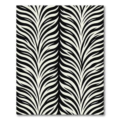 Black And White Zebra Stripe Rug