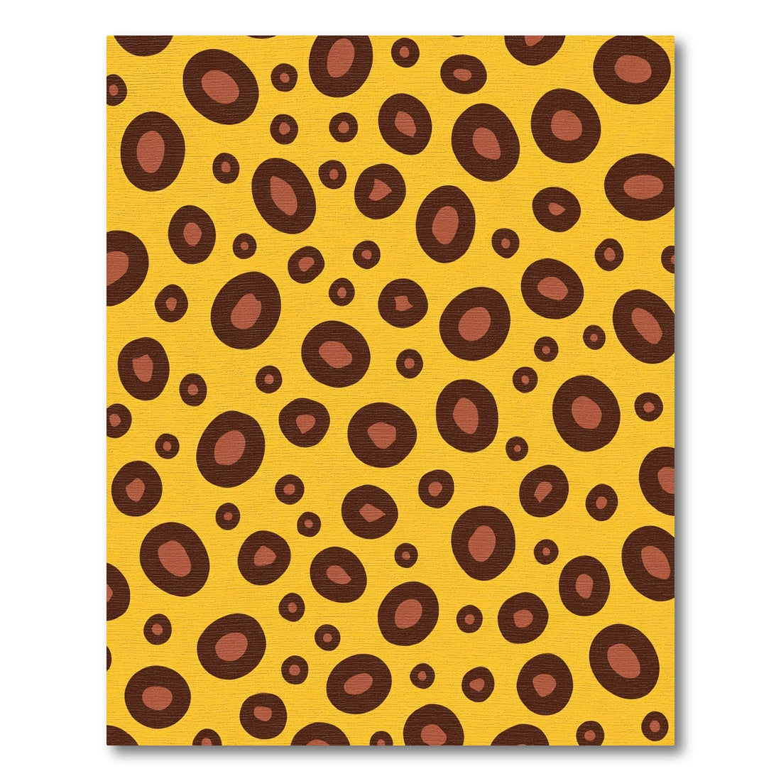 Golden Yellow Brown Spots Rug