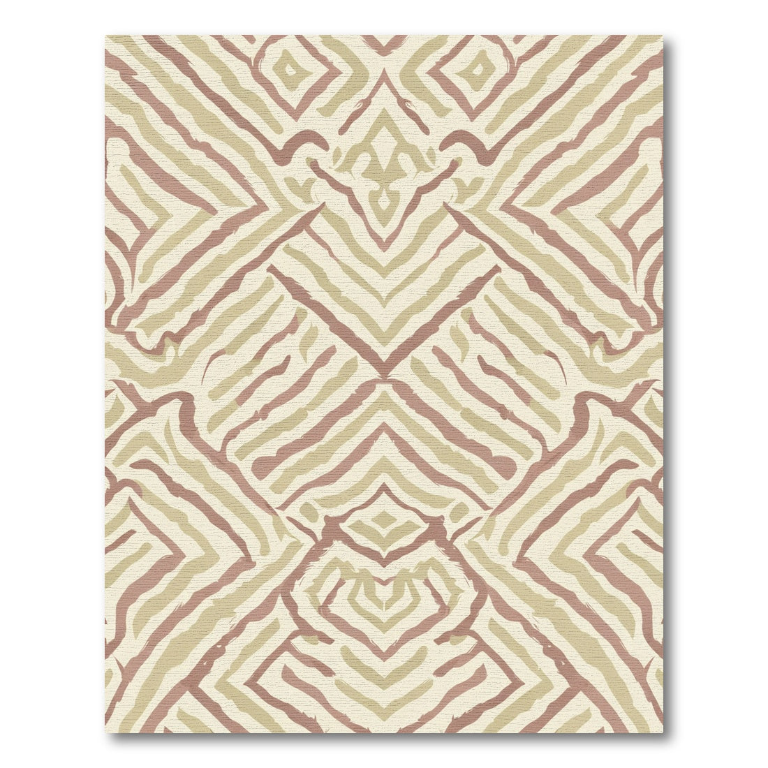 Earth Tones Brushstroke Geometric Rug
