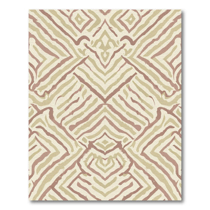 Earth Tones Brushstroke Geometric Rug