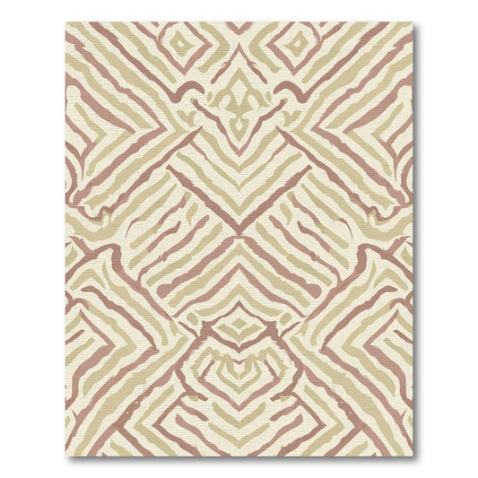 Earth Tones Brushstroke Geometric Rug