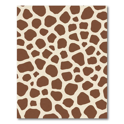 Brown spots on ivory background Rug