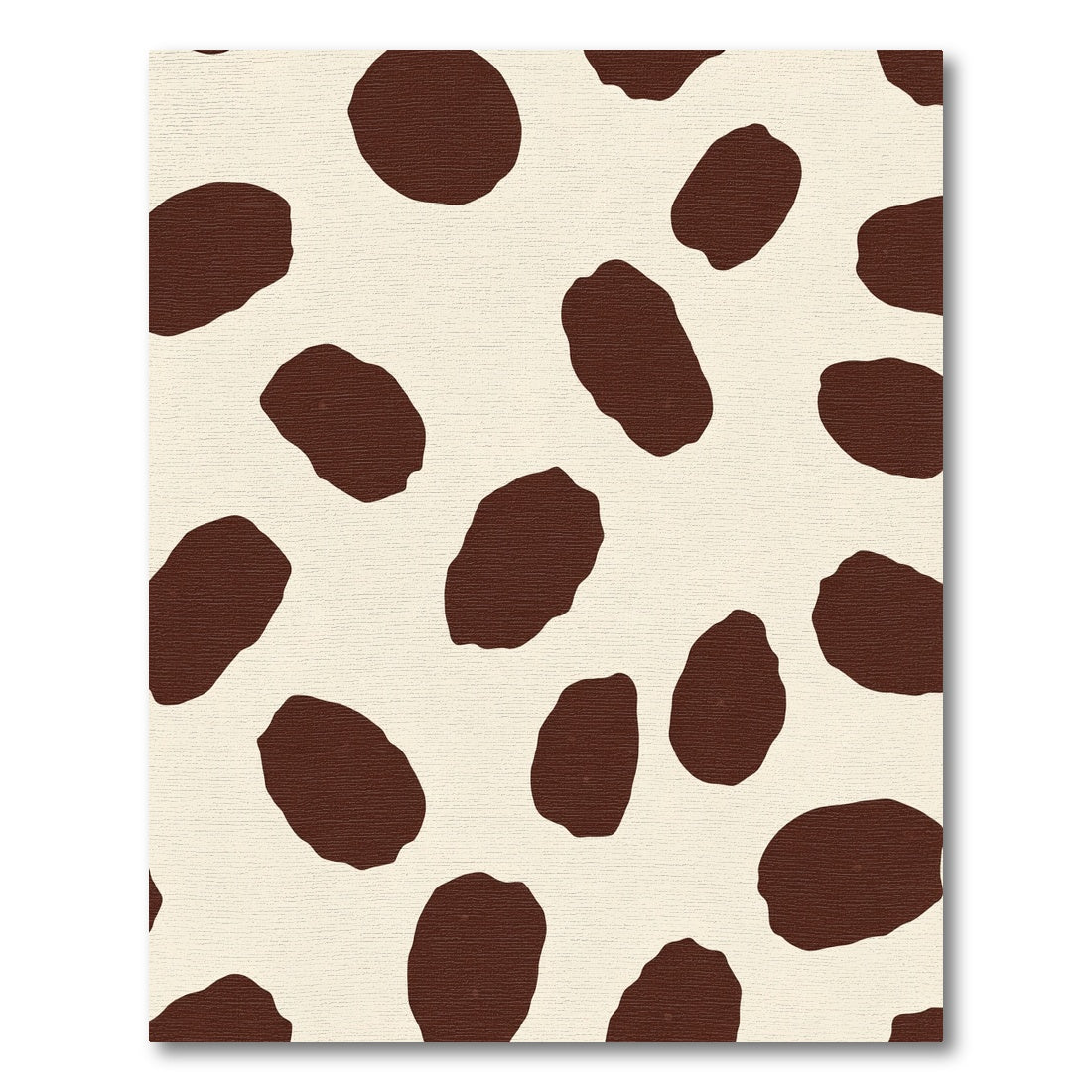 Brown Spots Cream Background Rug