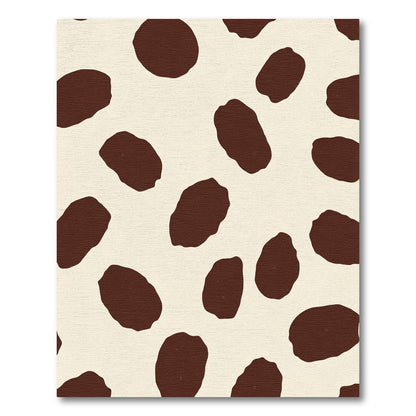 Brown Spots Cream Background Rug