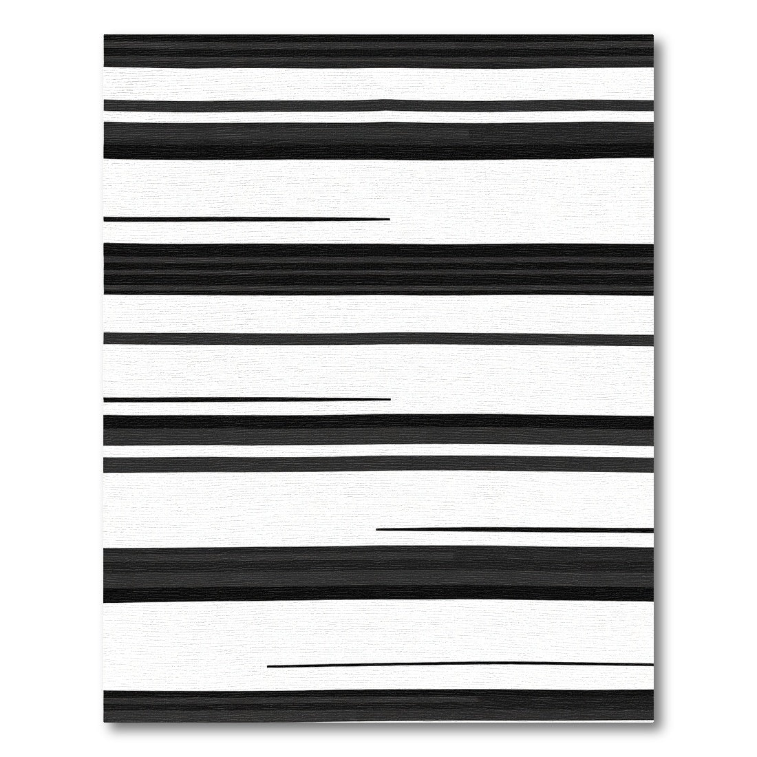 Monochromatic Horizontal Stripe Variation Rug