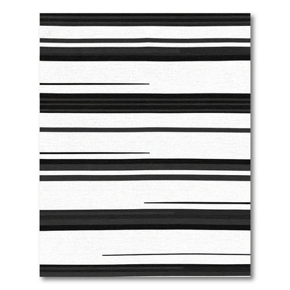 Monochromatic Horizontal Stripe Variation Rug