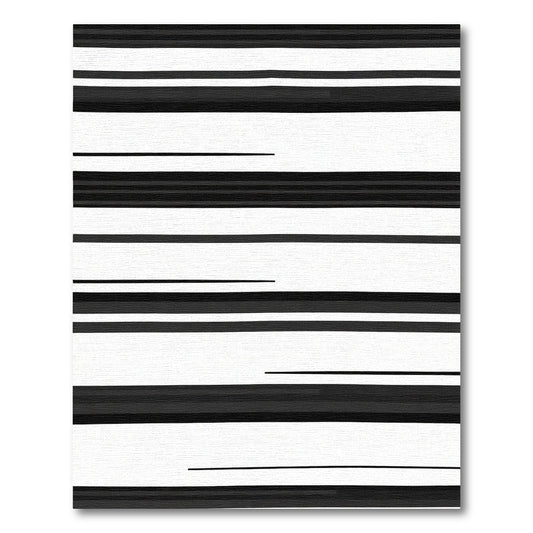 Monochromatic Horizontal Stripe Variation Rug