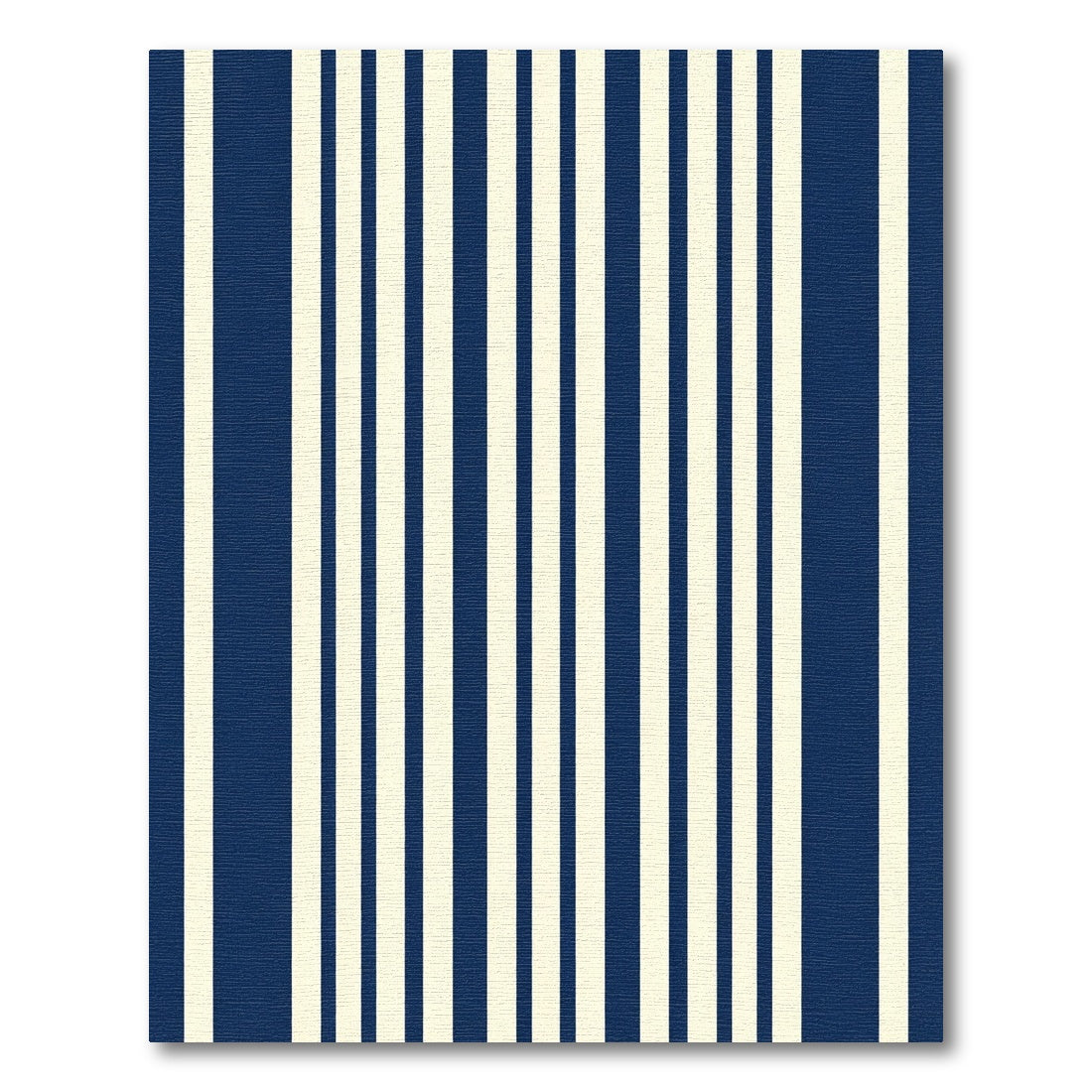 Navy Cream Vertical Stripe Arrangement Rug