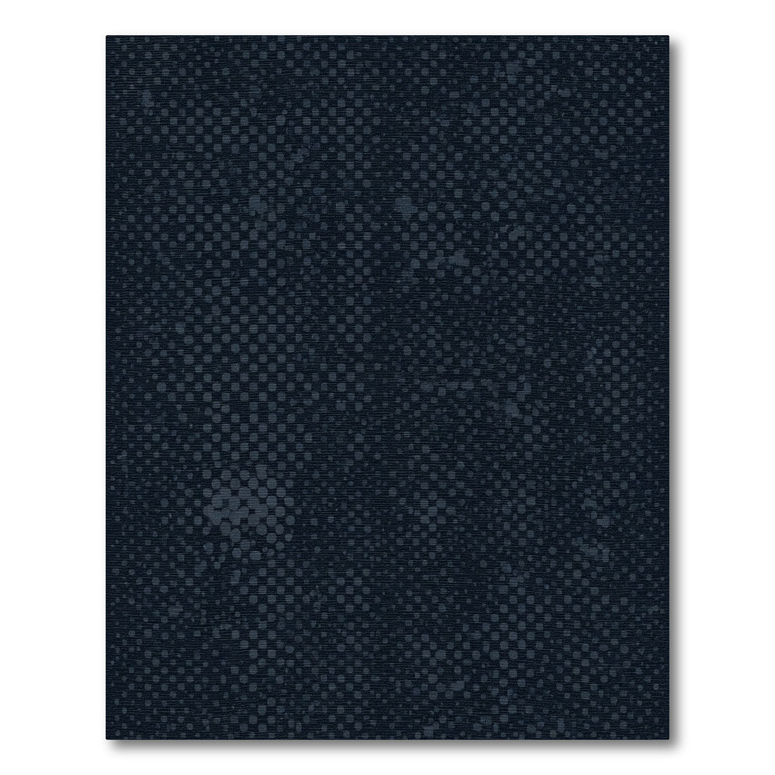 Dark Teal Halftone Dot Texture Rug