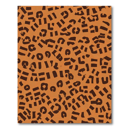 Brown Spotted Abstract Animal Hide Rug