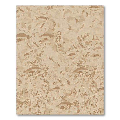 Earthy Brown Organic Swirls Rug