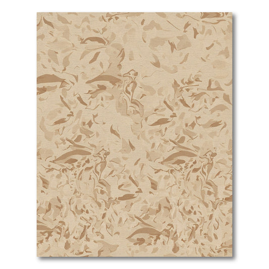 Earthy Brown Organic Swirls Rug