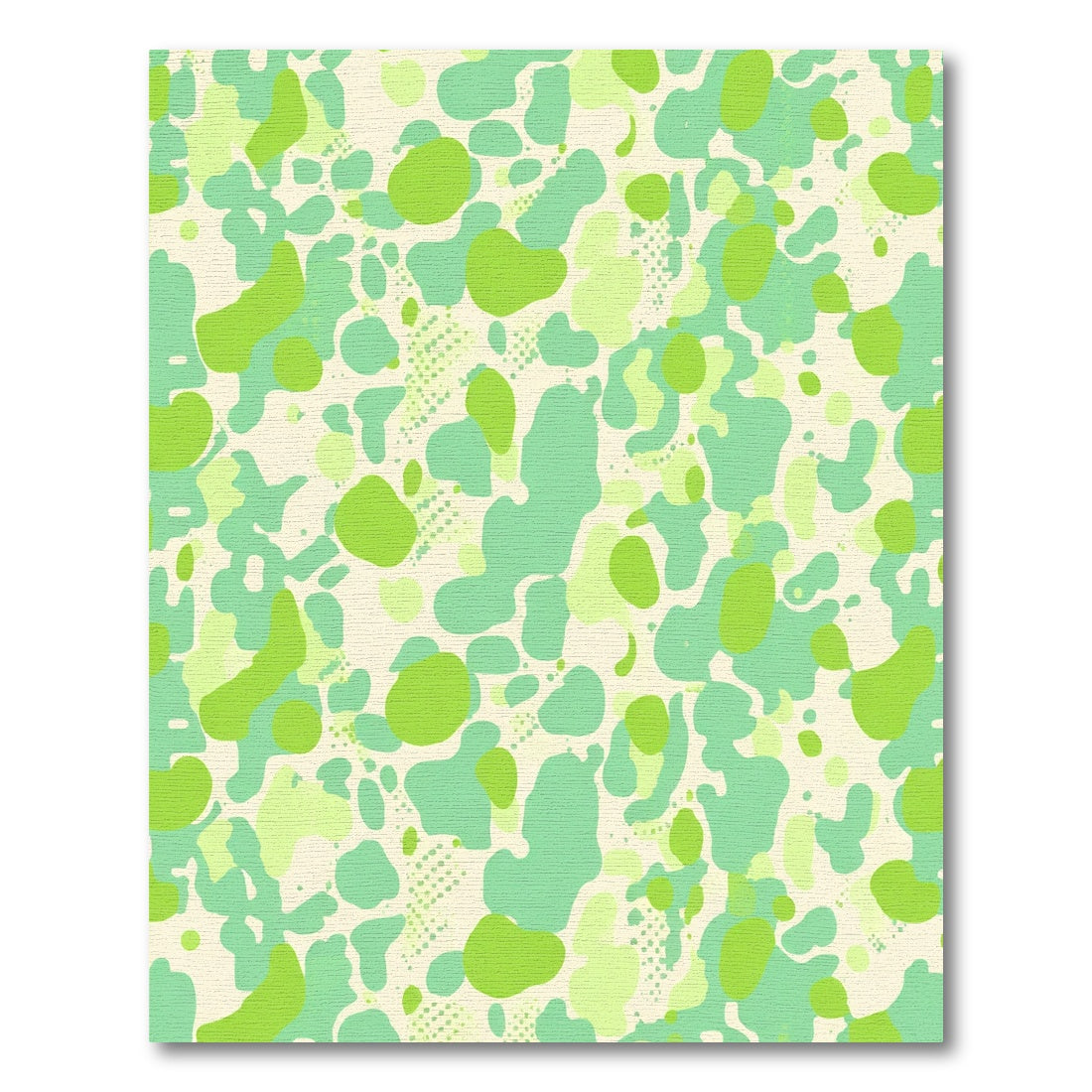 Lime Green Abstract Organic Splatter Rug