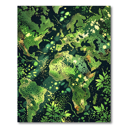 Verdant Earth Branches Composition Rug