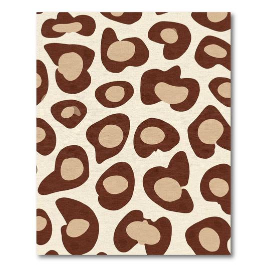 Rich Brown Leopard Spots Rug