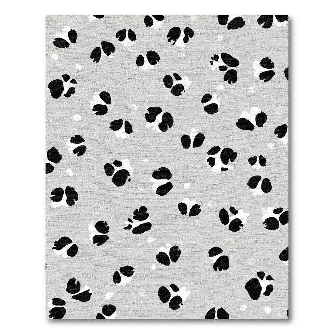 Gray Dalmatian Spot Pattern Rug
