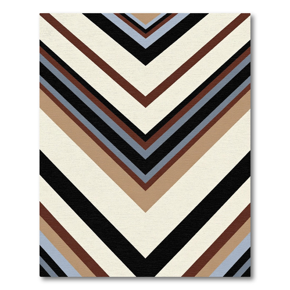 Chevron Chic Earth Tones Rug