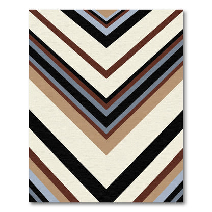 Chevron Chic Earth Tones Rug