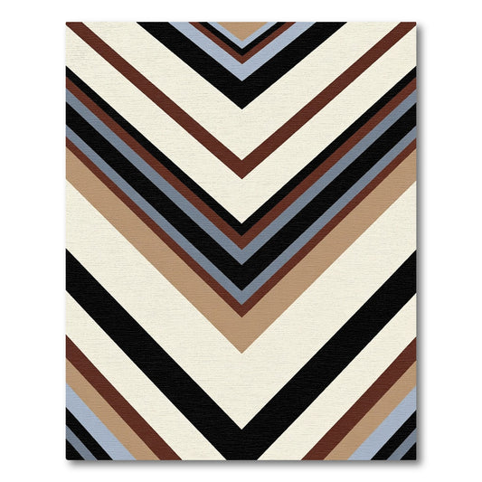 Chevron Chic Earth Tones Rug