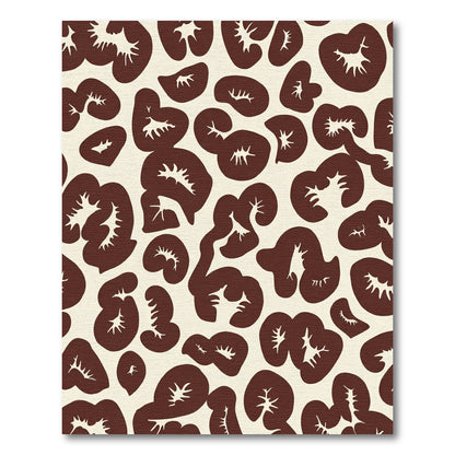 Deep Brown Organic Wavy Shapes Rug
